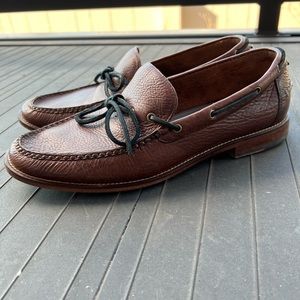Rare! Cole Haan X Todd Snyder Brown Leather Boat Shoe Loafer Size 9